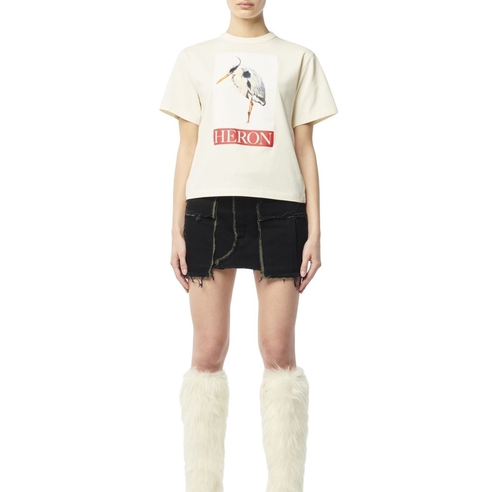 HERON PRESTON‎ HERON BIRD PAINTED SS TEE T-SHIRT SZ S